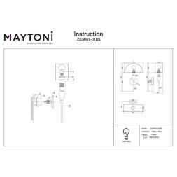 Бра Maytoni Z034WL-01BS Prima