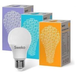 Лампа светодиодная Sweko 42LED-A60-10W-230-4000K-E27-P