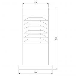 Ландшафтный светильник Elektrostandard 1508 TECHNO silver серый