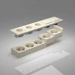 Коробка для накладного монтажа (слоновая кость) Werkel W8000003