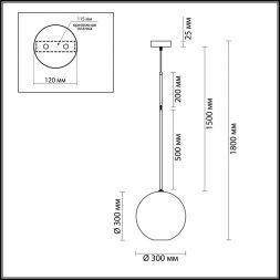 Подвесной светодиодный светильник Odeon Light 4640/12L