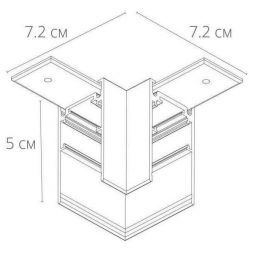 Коннектор L-образный Arte Lamp A480606 Linea Accessories