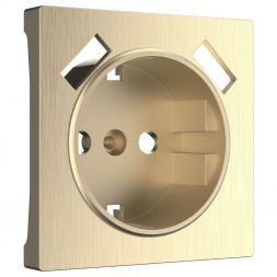 Накладка для розетки + USB Werkel W1179510 шампань рифленый (WL10-USB-CP)