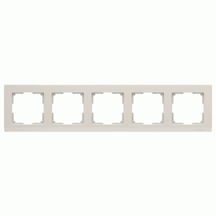 Рамка 5-местная Werkel W0052003 слоновая кость (WL03-Frame-05)