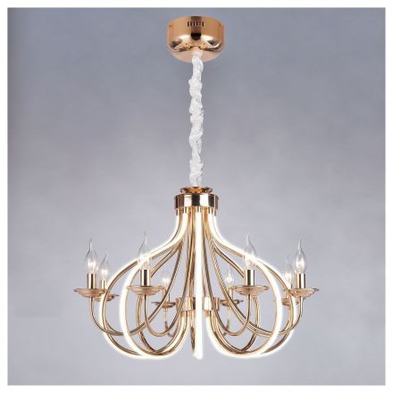 Люстра с LED подсветкой рожков Bogate&#039;s 420/8 Ariel золото