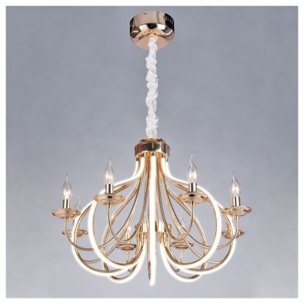 Люстра с LED подсветкой рожков Bogate&#039;s 420/8 Ariel золото