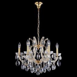 Подвесная люстра Crystal Lux HOLLYWOOD SP6 GOLD