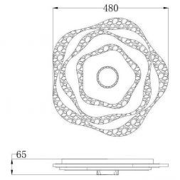 Потолочная светодиодная люстра Arte Lamp A1435PL-1WH