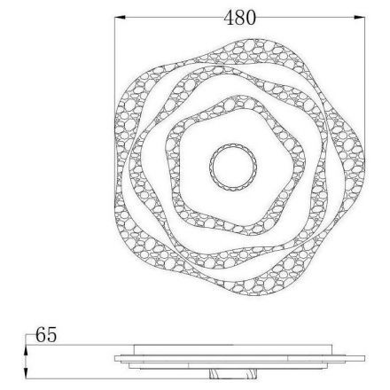 Потолочная светодиодная люстра Arte Lamp A1435PL-1WH