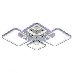 Потолочный светодиодный светильник 8057/2+2 CHR 112W+8W RGB хром Profit Light