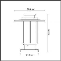 Уличный светильник Odeon Light 4047/1B