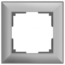 Рамка на 1 пост Werkel W0012206 серебро (WL14-Frame-01)