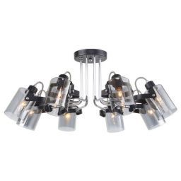Светильник потолочный Linvel LV 9405/8 Хьюстон Чёрный/хром Е14 40W D700 H350мм (LINVEL LV 9405/8 Хьюстон Чёрный/хром Е14 40W) Светильник потолочный Linvel LV 9405/8 Хьюстон Чёрный/хром Е14 40W D700 H350мм (LINVEL LV 9405/8 Хьюстон Чёрный/хром Е14 40W)