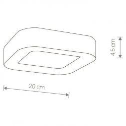 Уличный потолочный светодиодный светильник Nowodvorski Puebla Led 9513