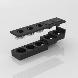 Коробка для накладного монтажа (черный) Werkel W8000008