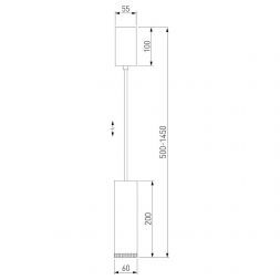 Светильник подвесной светодиодный 9W 4200K золото 50244 LED Elektrostandard