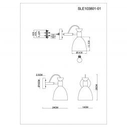 Светильник настенный Evoluce SLE103801-01 BALCAMO