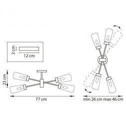 Настенно-потолочный светильник Lightstar Crotone 690643