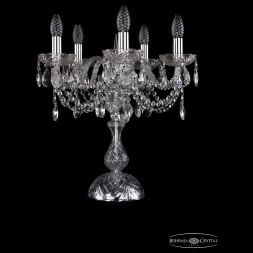 Настольная лампа Bohemia Ivele Crystal 1406L/5/141-47/Ni