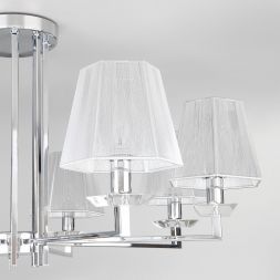 Потолочная люстра Eurosvet 60125/8 хром Smart (60114/8) Умный дом