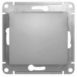 Переключатель 1-клавишный Schneider Electric Glossa Алюминий, сх.6 GSL000361