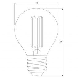 Филаментная светодиодная лампа Mini Classic 6W 6500K E27 (G45 тонированный) Elektrostandard BLE2758