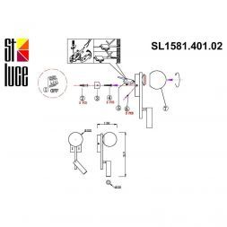 Светильник настенный ST Luce SL1581.401.02 BOTELLI