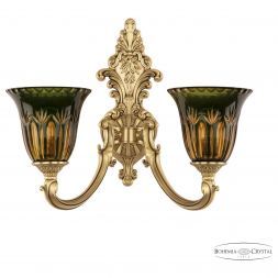 Бра 7209B15/2/175 FP P2 U Amber-Green/H-1i Bohemia Ivele Crystal