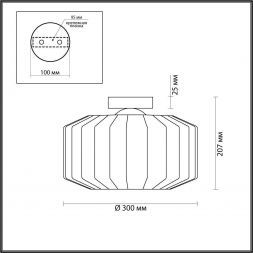 Потолочный светильник Odeon Light 4746/1C Binga