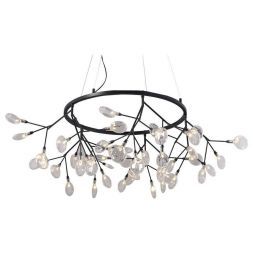Светильник подвесной Crystal Lux EVITA SP45 D BLACK/TRANSPARENT