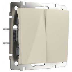 Выключатель 2-клавишный Werkel W1120003 слоновая кость (WL03-SW-2G-ivory)