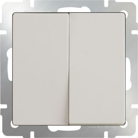 Выключатель 2-клавишный Werkel W1120003 слоновая кость (WL03-SW-2G-ivory)