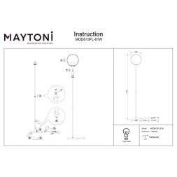 Торшер Maytoni MOD013FL-01W Ring