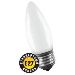 Лампа Navigator B35 E27 60W свеча NI-B-60-230-E27-FR матовая