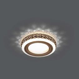 Светильник Gauss Backlight BL082 круглый бронза/белый Gu5.3 3W LED 3000K
