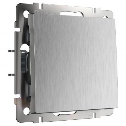 Выключатель 1-клавишный Werkel W1110009 серебро рифленый (WL09-SW-1G)