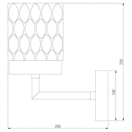 Бра Eurosvet 60127/1 хром