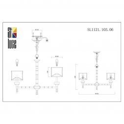 Люстра подвесная ST Luce SL1121.103.06 OLEO
