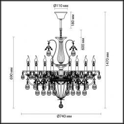 Подвесная люстра Odeon Light 4724/8