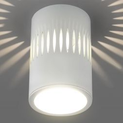 Накладной точечный светильник с подсветкой Elektrostandard DLS026 7W 4200К белый