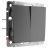 Выключатель двухклавишный проходной Werkel W1122004 графит рифленый (WL04-SW-2G-2W)