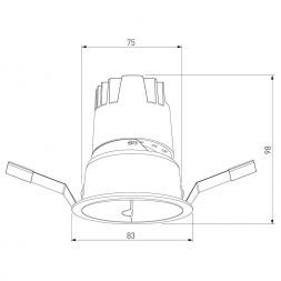 Потолочный светодиодный светильник 10W 3000K белый/хром Elektrostandard 25090/LED