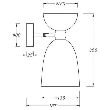 Бра Maytoni MOD113WL-01W Cloches
