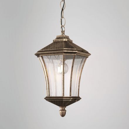 Уличный подвесной светильник Elektrostandard Virgo H черное золото