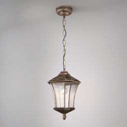 Уличный подвесной светильник Elektrostandard Virgo H черное золото