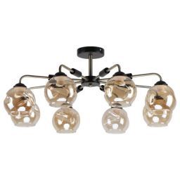 Люстра 10048/AB+BK BR ЭкономСвет (EKONOMSVET 10048/AB+BK BR)