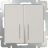 Выключатель 2-клавишный с подсветкой Werkel W1120103 слоновая кость (WL03-SW-2G-LED-ivory)