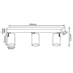 Спот Crystal Lux CLT 017CW3 L450 WH