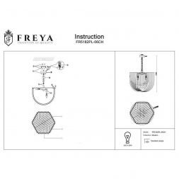 Подвесная люстра Freya FR5182PL-06CH Onda