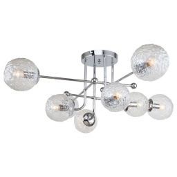 Светильник потолочный Linvel LV 9407/8 Фойл Хром Е14 40W D940 H345мм (LINVEL LV 9407/8 Фойл Хром Е14 40W)